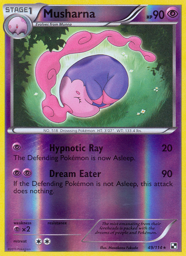 Black & White Musharna #49/114 reverse holo
